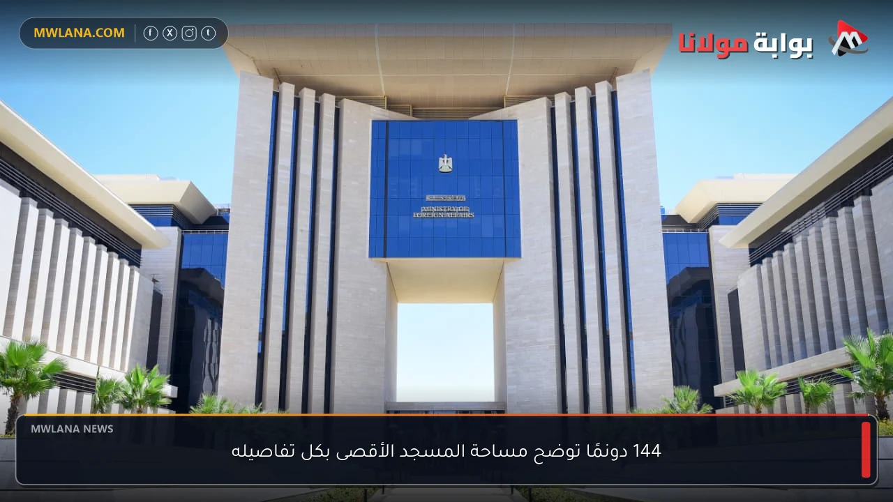 144 دونمًا توضح مساحة المسجد الأقصى بكل تفاصيله