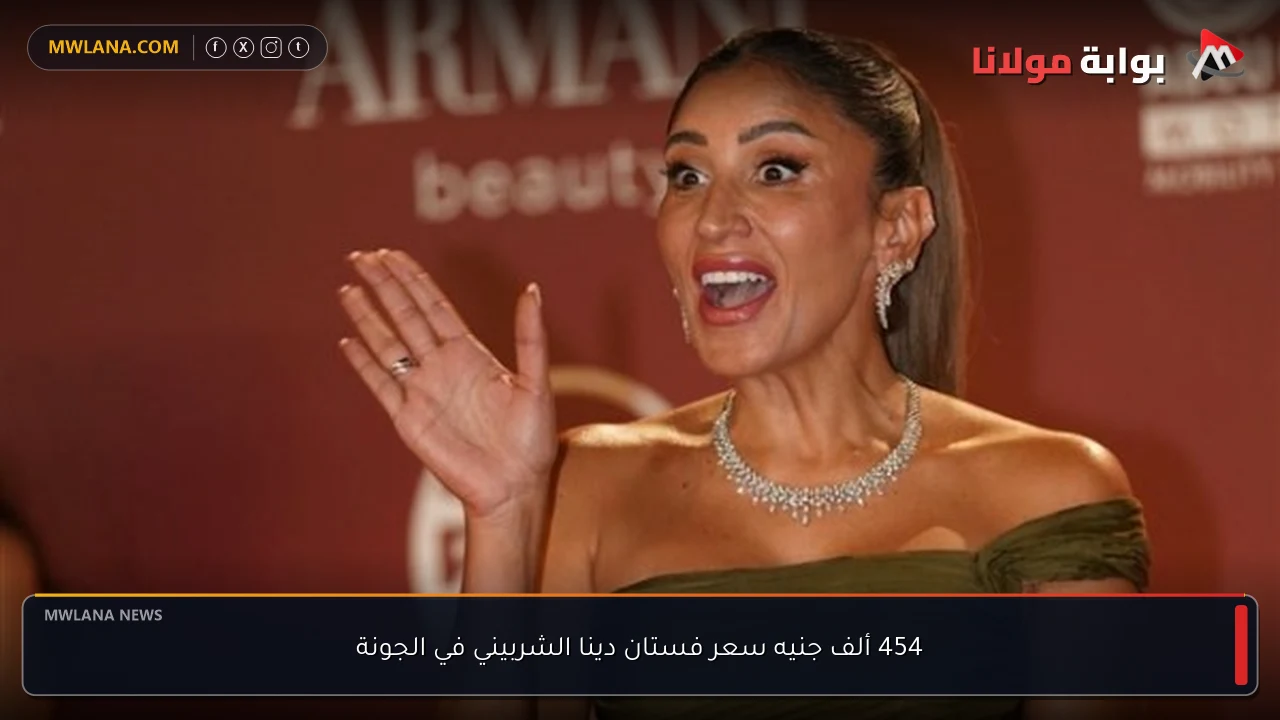 454 ألف جنيه سعر فستان دينا الشربيني في الجونة