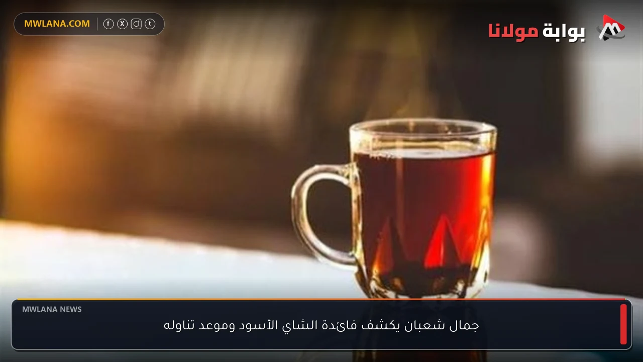 جمال شعبان يكشف فائدة الشاي الأسود وموعد تناوله