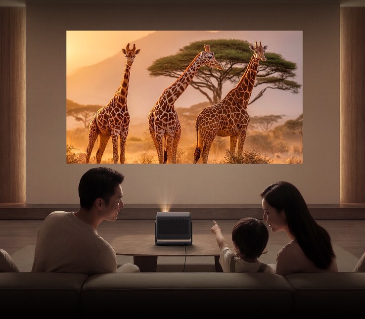 A 26-chip QuaLas42 laser, 0.47-inch DMD and F/2.0 to F/5.0 iris drive 4K images with up to 60,000:1 dynamic contrast.