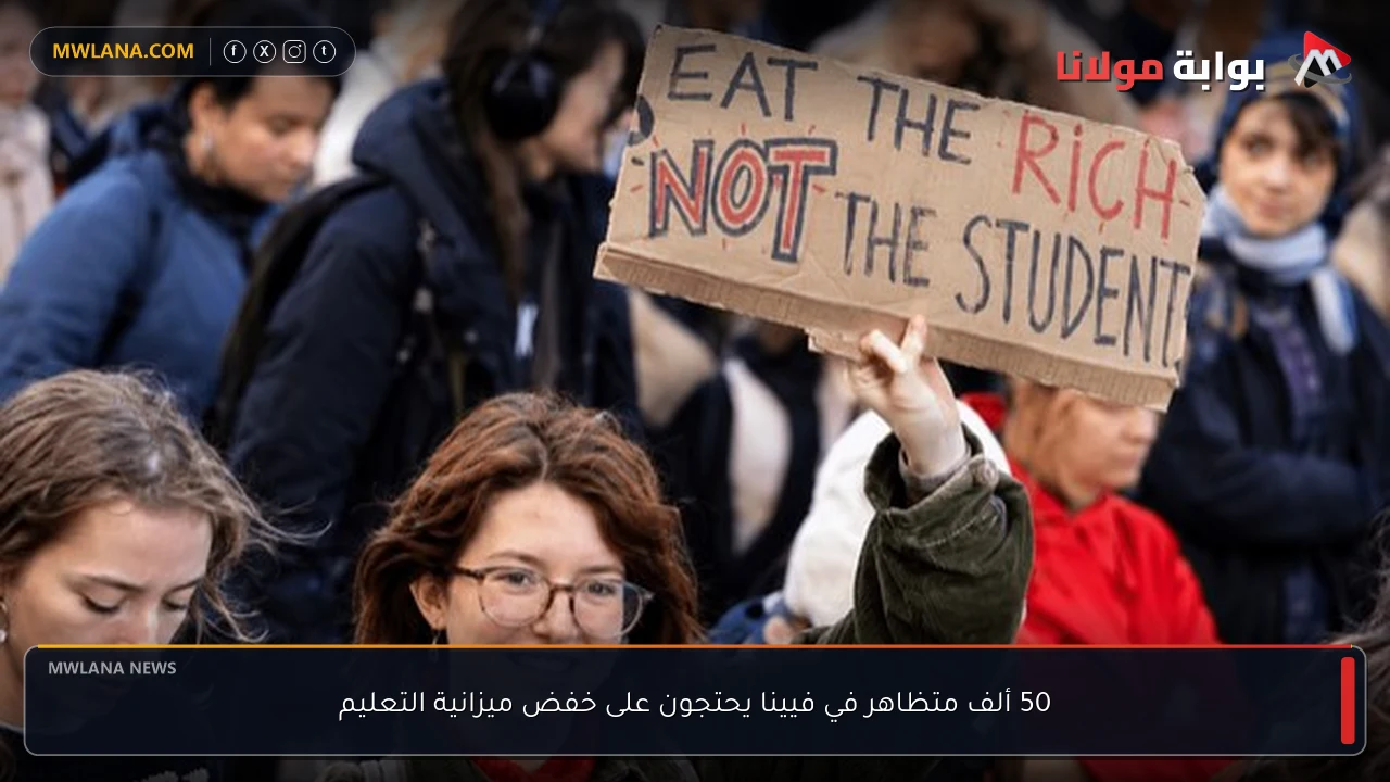 50 ألف متظاهر في فيينا يحتجون على خفض ميزانية التعليم