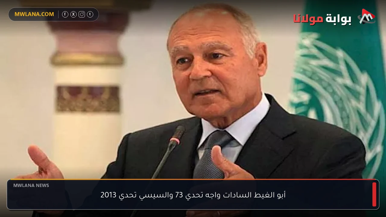 أبو الغيط السادات واجه تحدي 73 والسيسي تحدي 2013