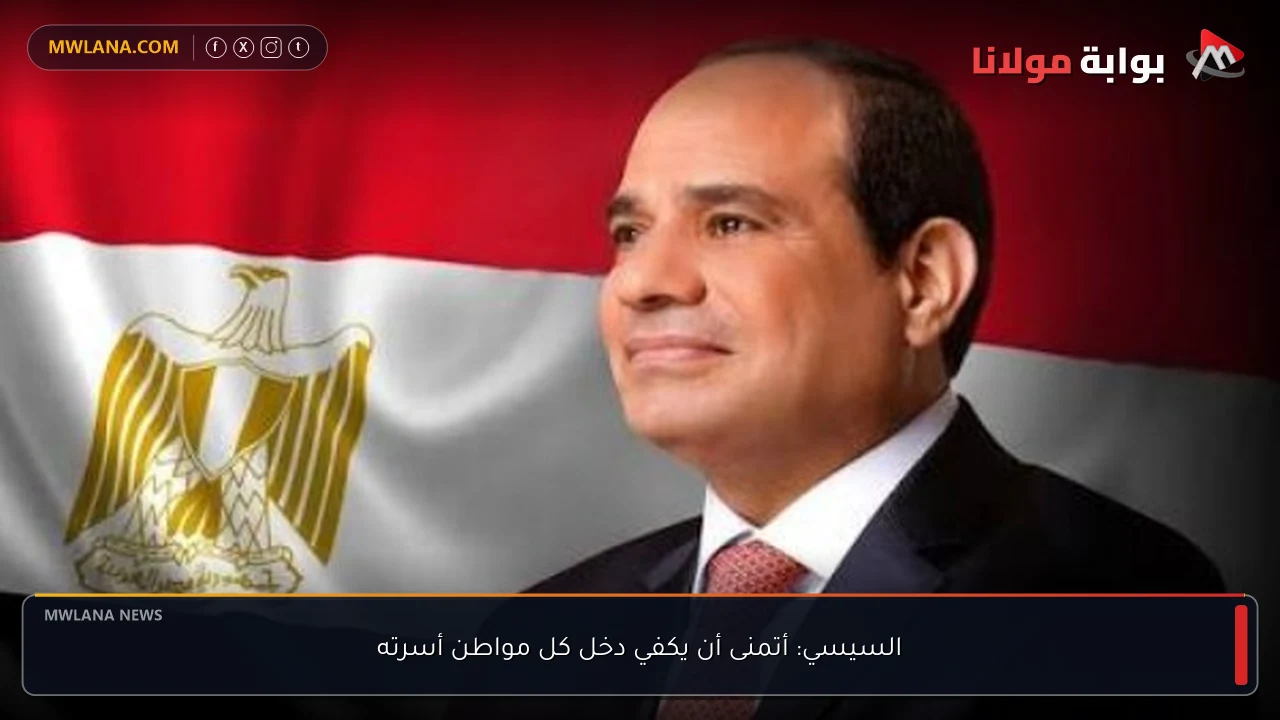 السيسي: أتمنى أن يكفي دخل كل مواطن أسرته