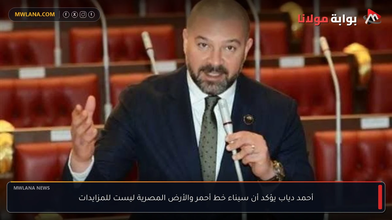أحمد دياب يؤكد أن سيناء خط أحمر والأرض المصرية ليست للمزايدات