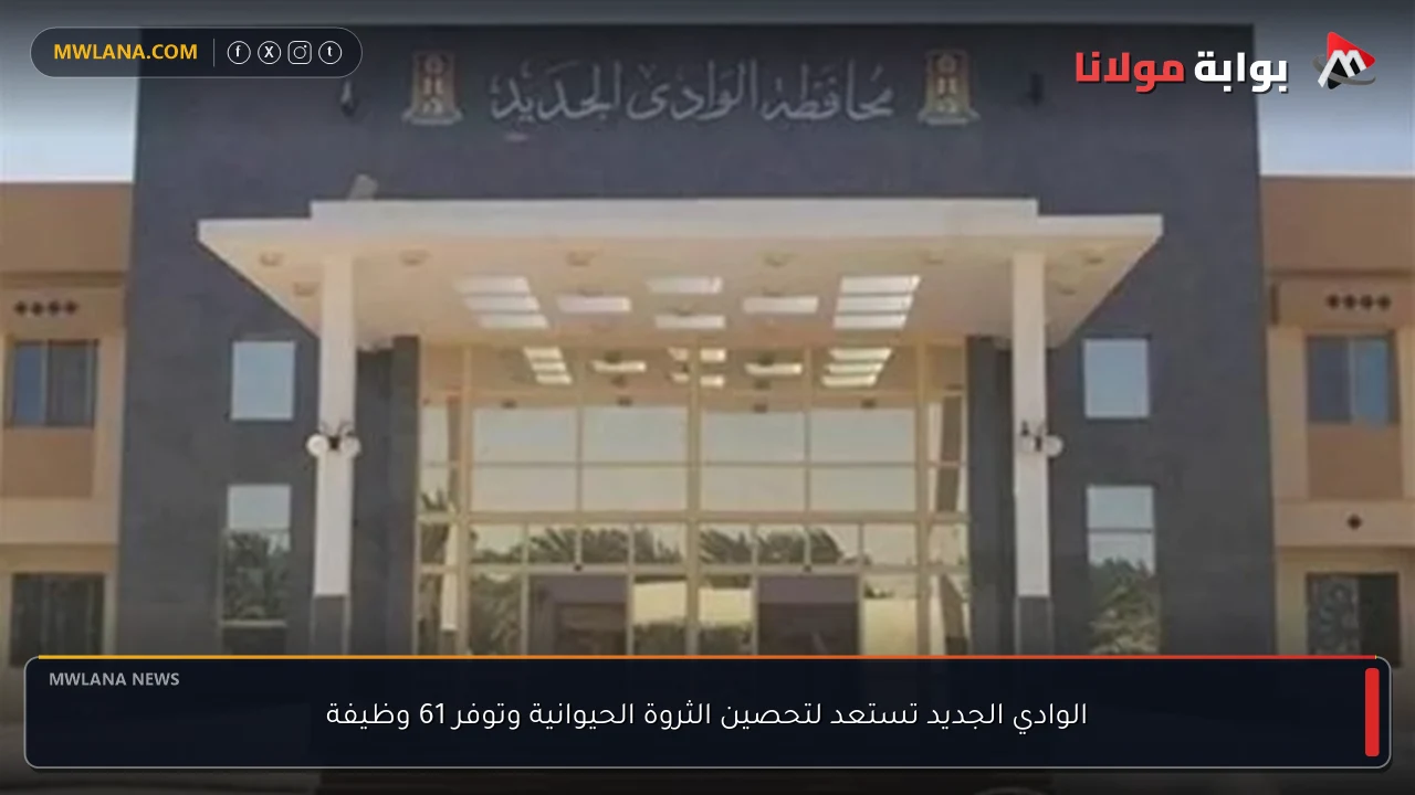 الوادي الجديد تستعد لتحصين الثروة الحيوانية وتوفر 61 وظيفة