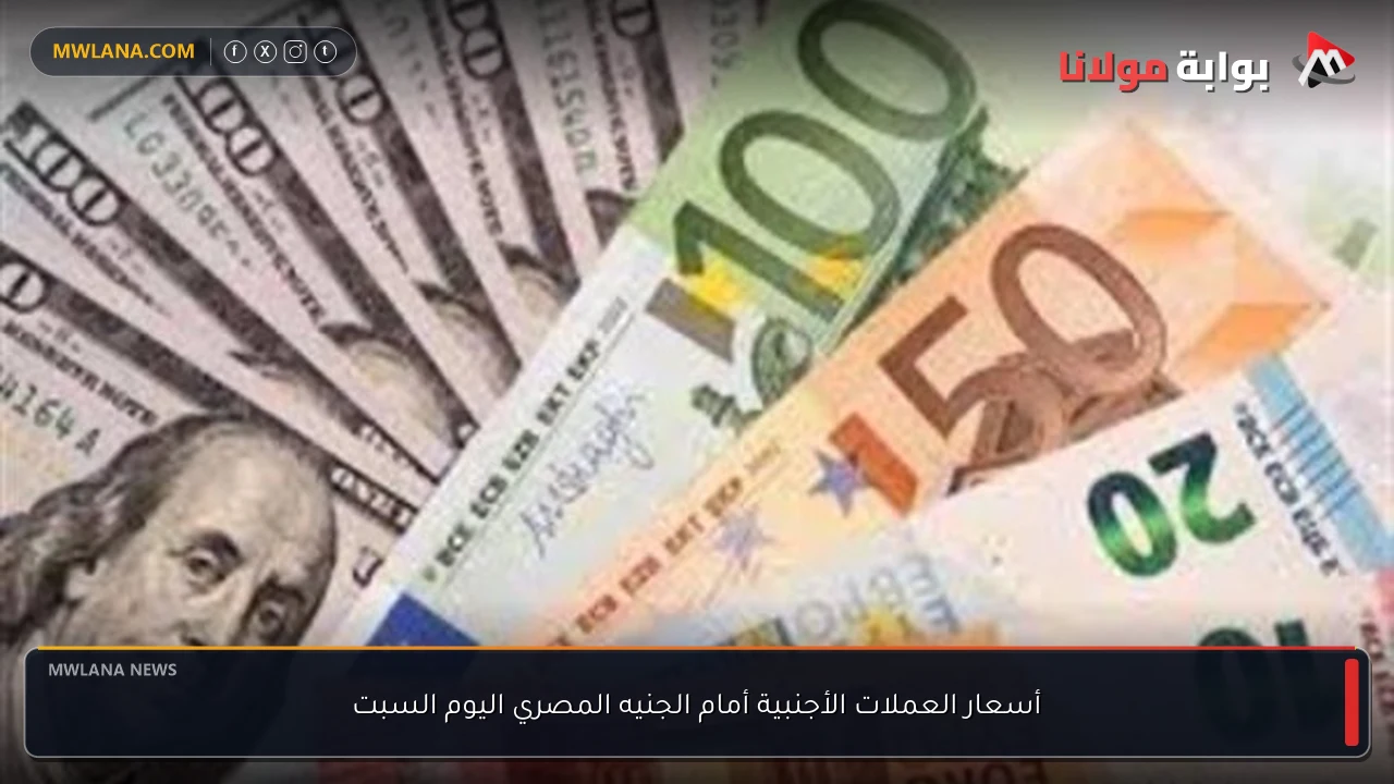 أسعار العملات الأجنبية أمام الجنيه المصري اليوم السبت