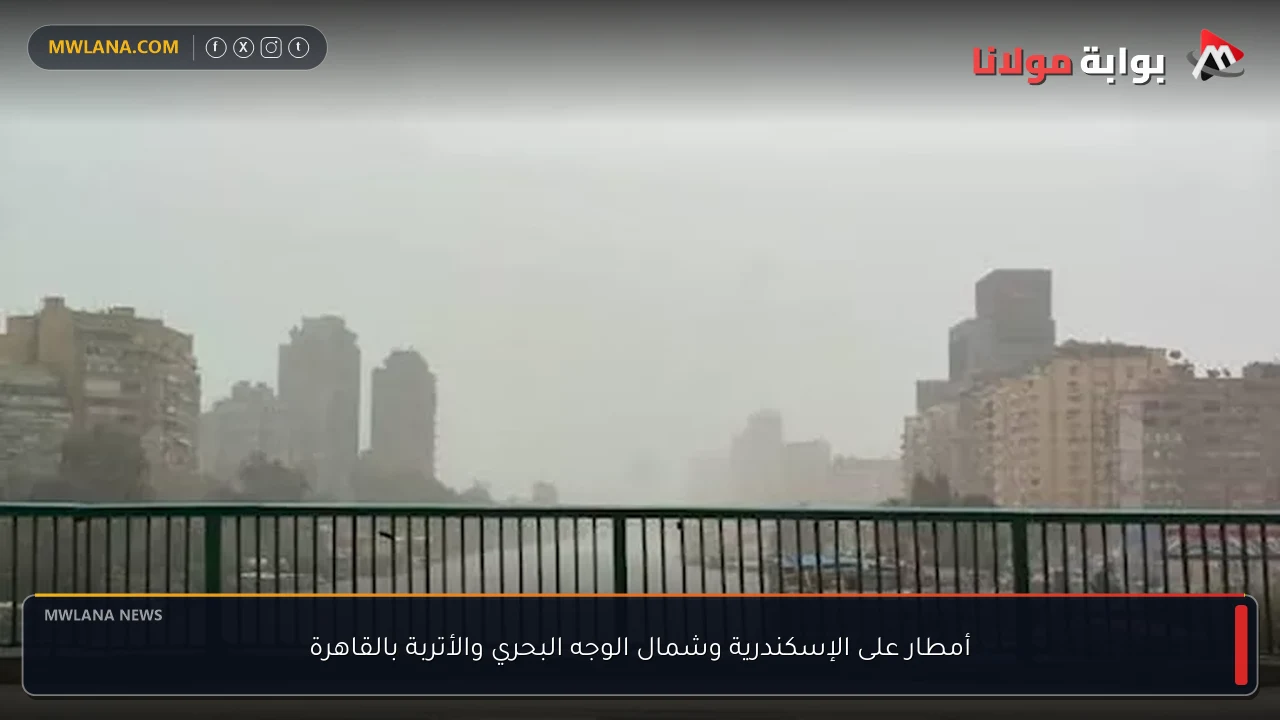 أمطار على الإسكندرية وشمال الوجه البحري والأتربة بالقاهرة