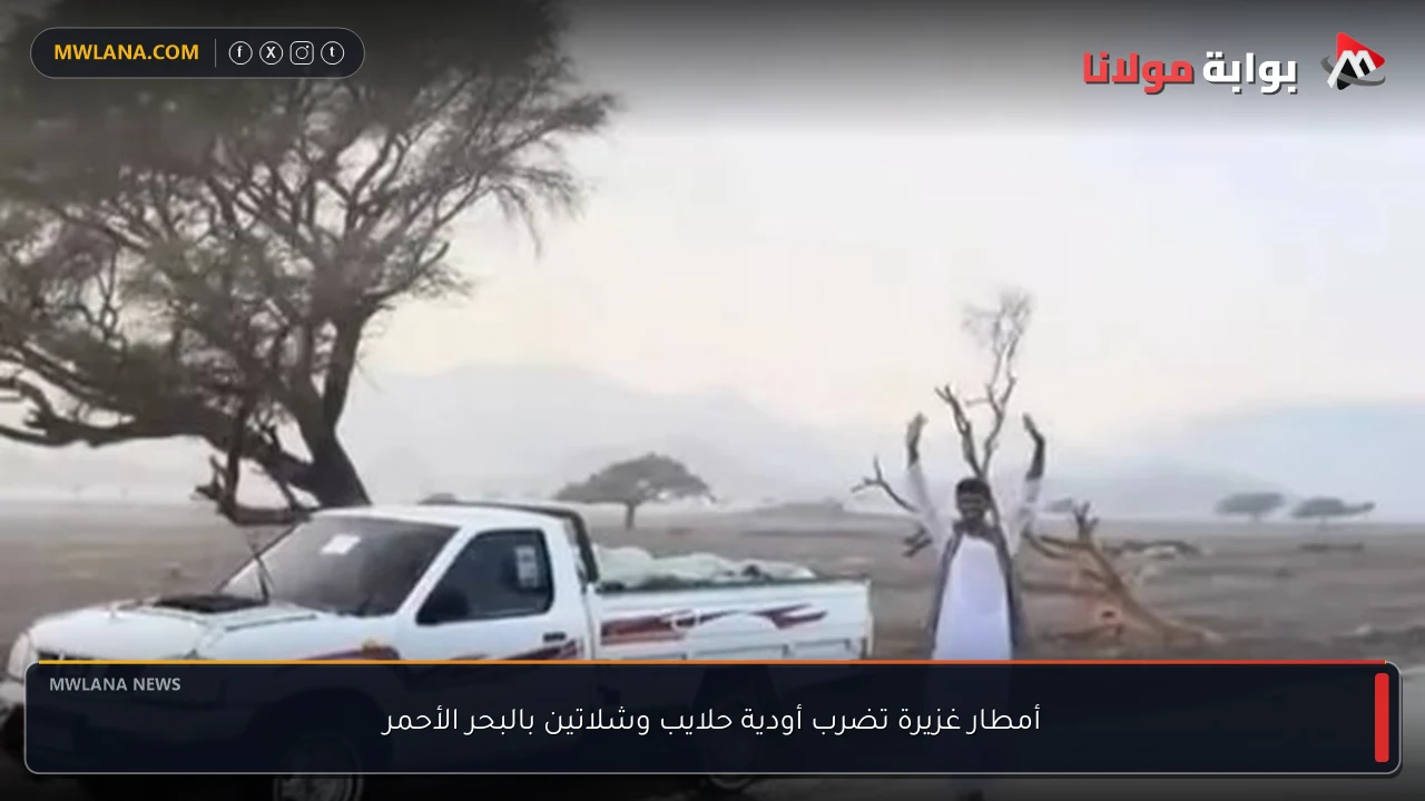 أمطار غزيرة تضرب أودية حلايب وشلاتين بالبحر الأحمر