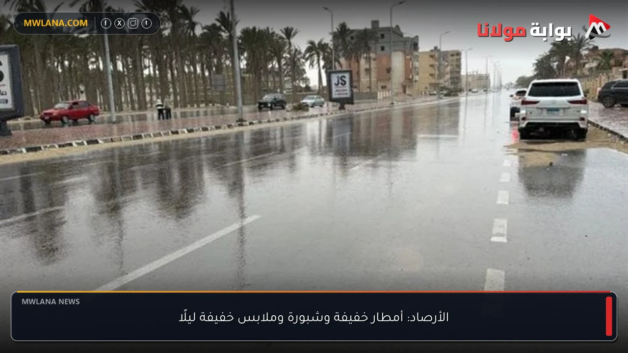 الأرصاد: أمطار خفيفة وشبورة وملابس خفيفة ليلًا