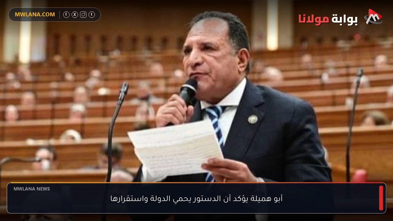 أبو هميلة يؤكد أن الدستور يحمي الدولة واستقرارها