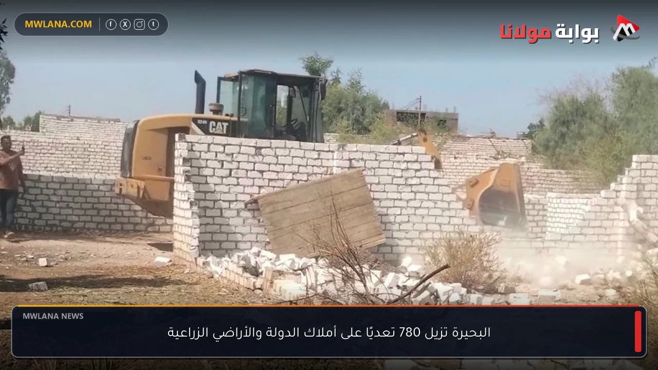 البحيرة تزيل 780 تعديًا على أملاك الدولة والأراضي الزراعية