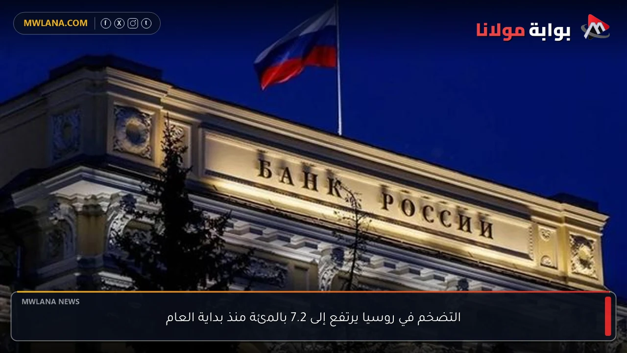 التضخم في روسيا يرتفع إلى 7.2 بالمئة منذ بداية العام