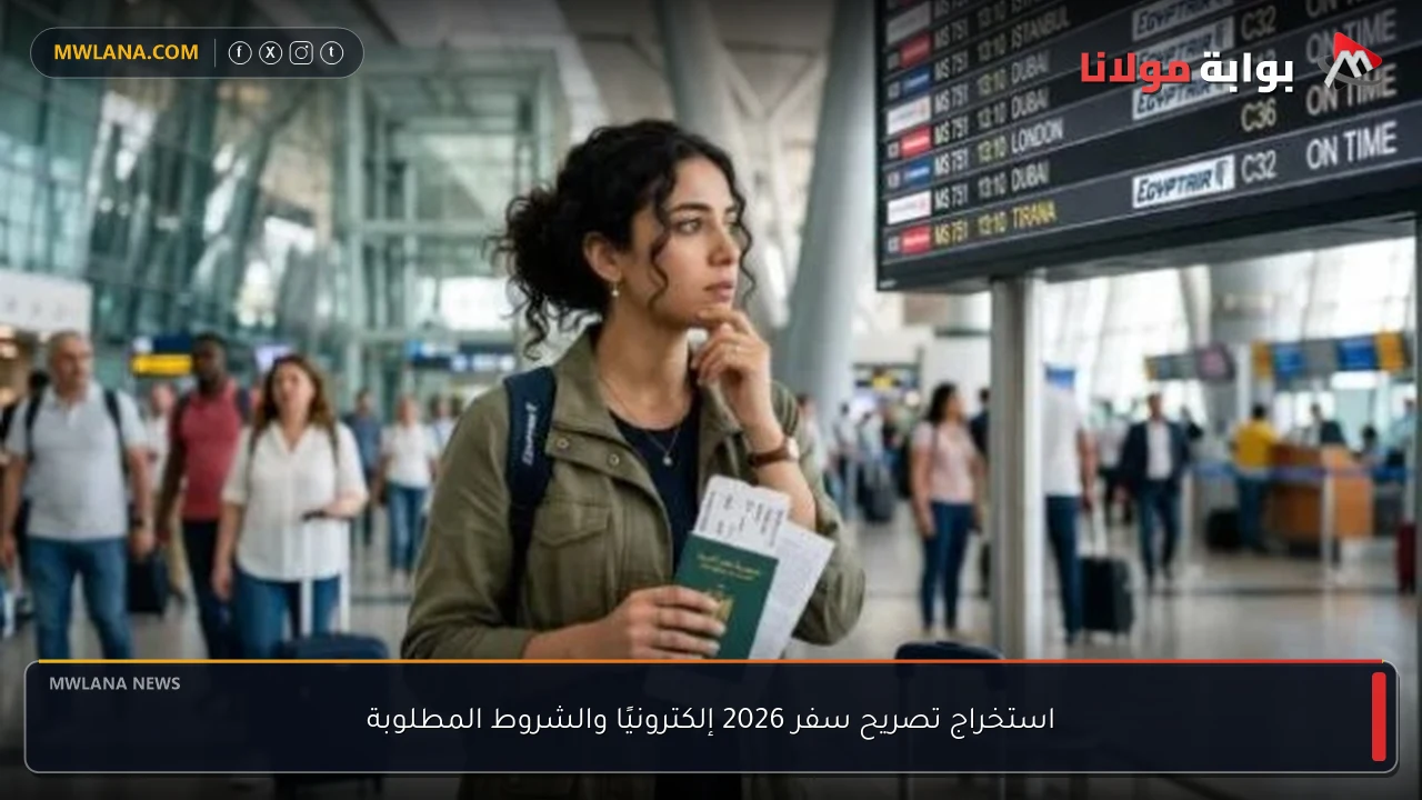 استخراج تصريح سفر 2026 إلكترونيًا والشروط المطلوبة
