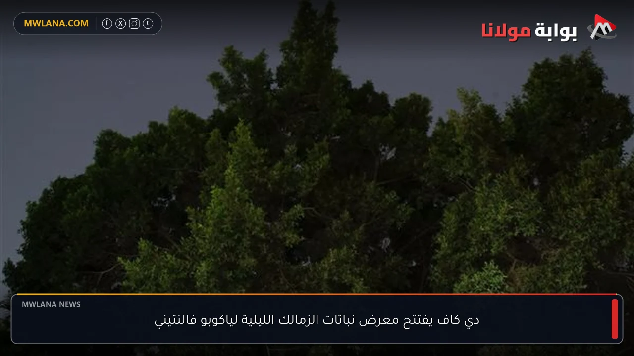 دي كاف يفتتح معرض نباتات الزمالك الليلية لياكوبو فالنتيني