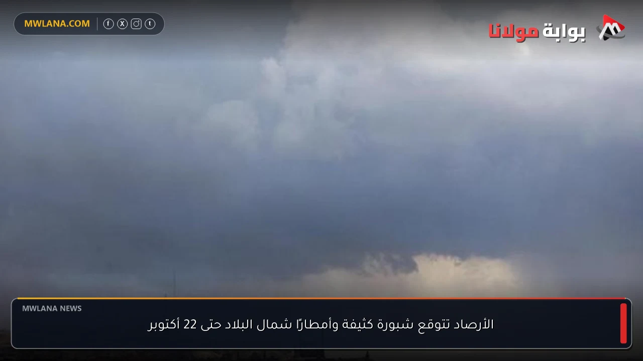 الأرصاد تتوقع شبورة كثيفة وأمطارًا شمال البلاد حتى 22 أكتوبر