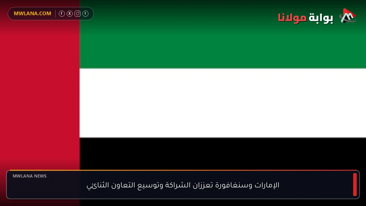 الإمارات وسنغافورة تعززان الشراكة وتوسيع التعاون الثنائي