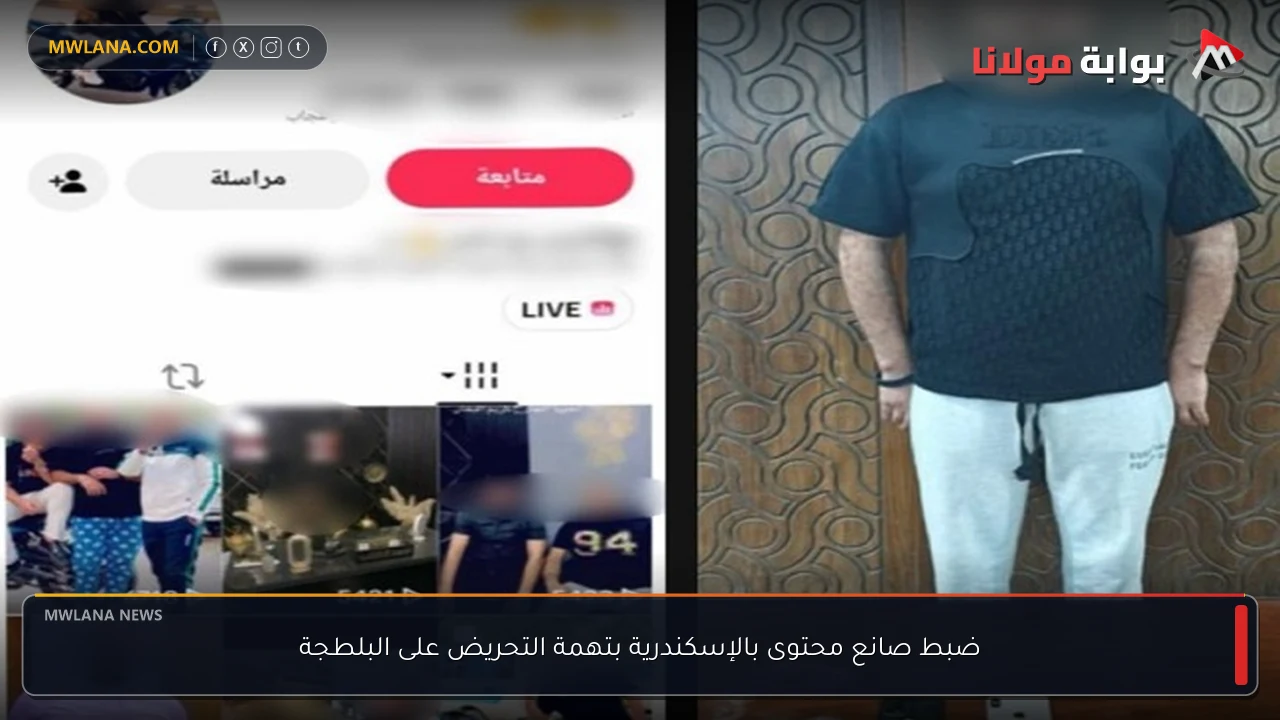 ضبط صانع محتوى بالإسكندرية بتهمة التحريض على البلطجة
