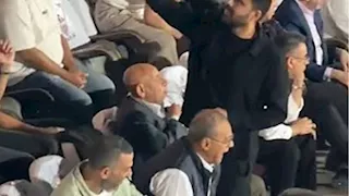فرحة أعضاء مجلس إدارة الزمالك بعد هدف شيكو بانزا أمام المقاولون العرب