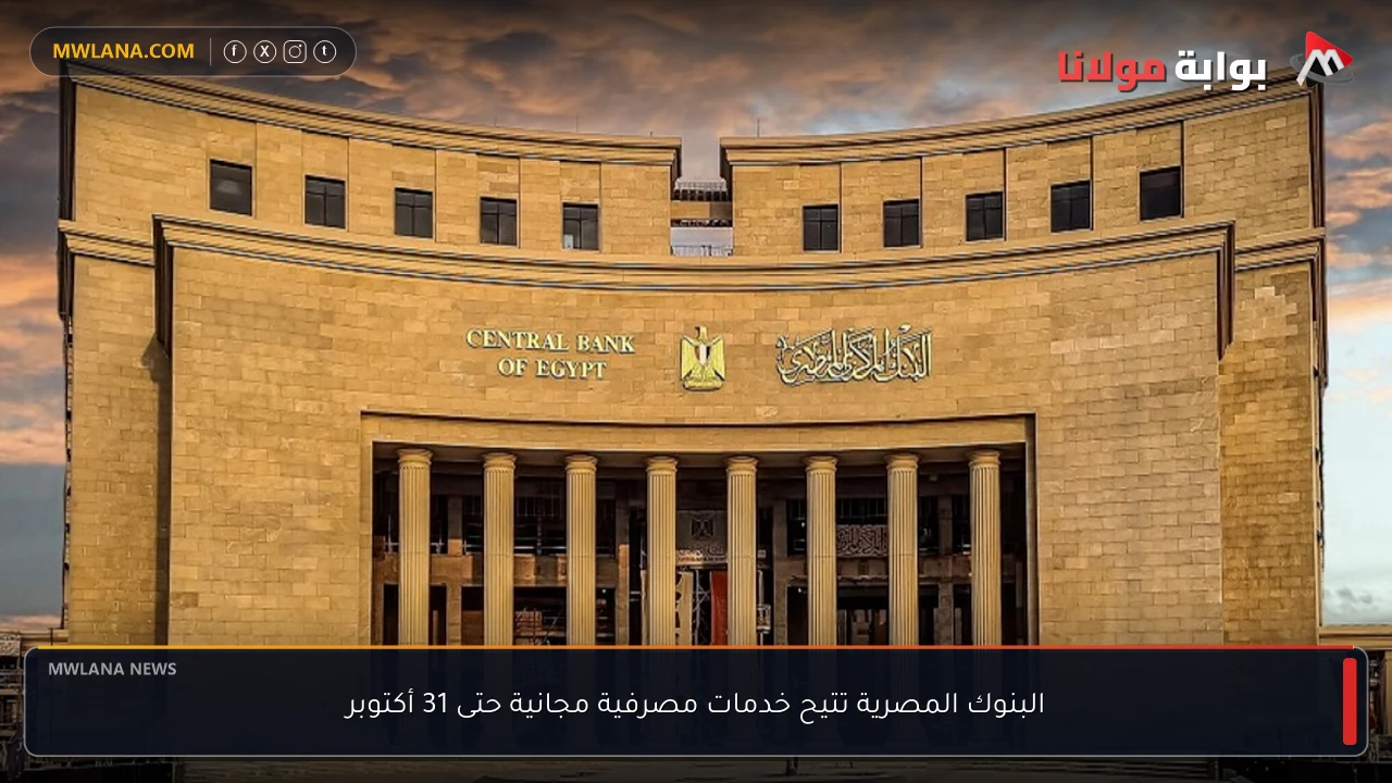 البنوك المصرية تتيح خدمات مصرفية مجانية حتى 31 أكتوبر