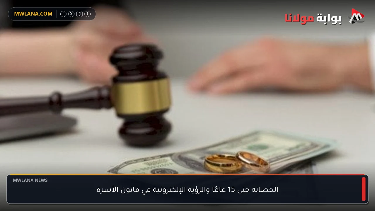 الحضانة حتى 15 عامًا والرؤية الإلكترونية في قانون الأسرة