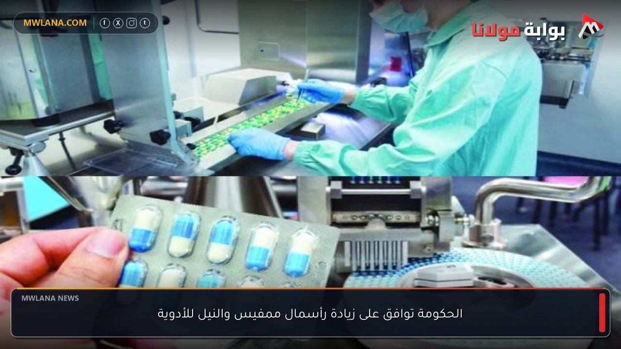 الحكومة توافق على زيادة رأسمال ممفيس والنيل للأدوية