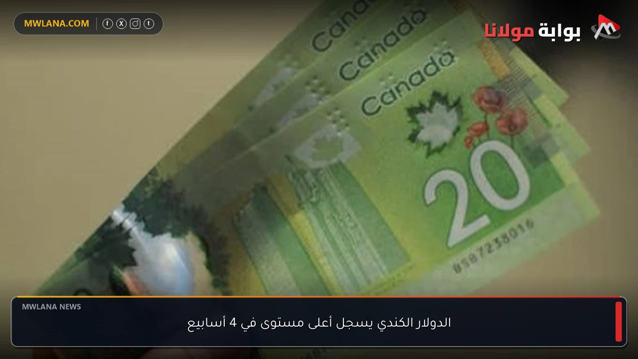 الدولار الكندي يسجل أعلى مستوى في 4 أسابيع