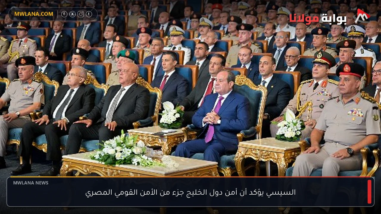 السيسي يؤكد أن أمن دول الخليج جزء من الأمن القومي المصري
