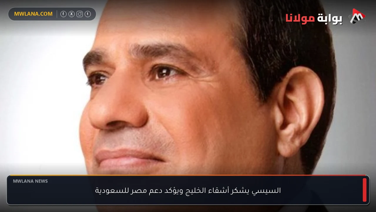 السيسي يشكر أشقاء الخليج ويؤكد دعم مصر للسعودية