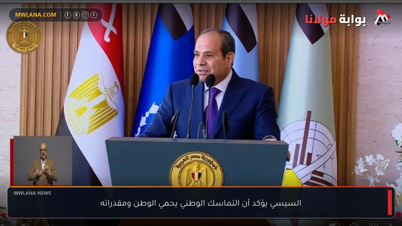 السيسي يؤكد أن التماسك الوطني يحمي الوطن ومقدراته
