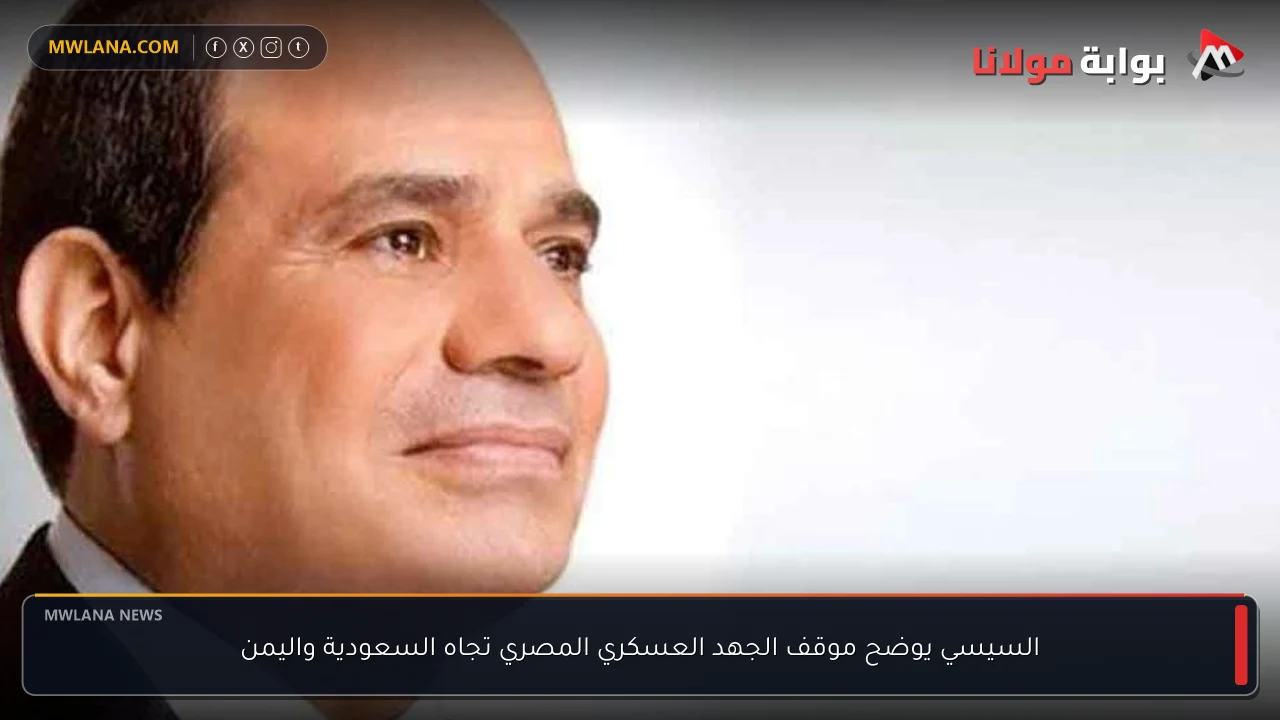 السيسي يوضح موقف الجهد العسكري المصري تجاه السعودية واليمن