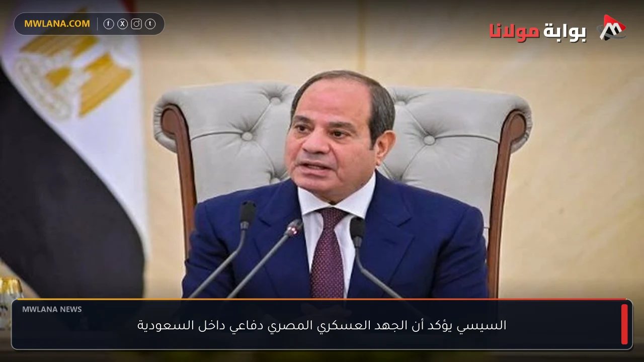 السيسي يؤكد أن الجهد العسكري المصري دفاعي داخل السعودية
