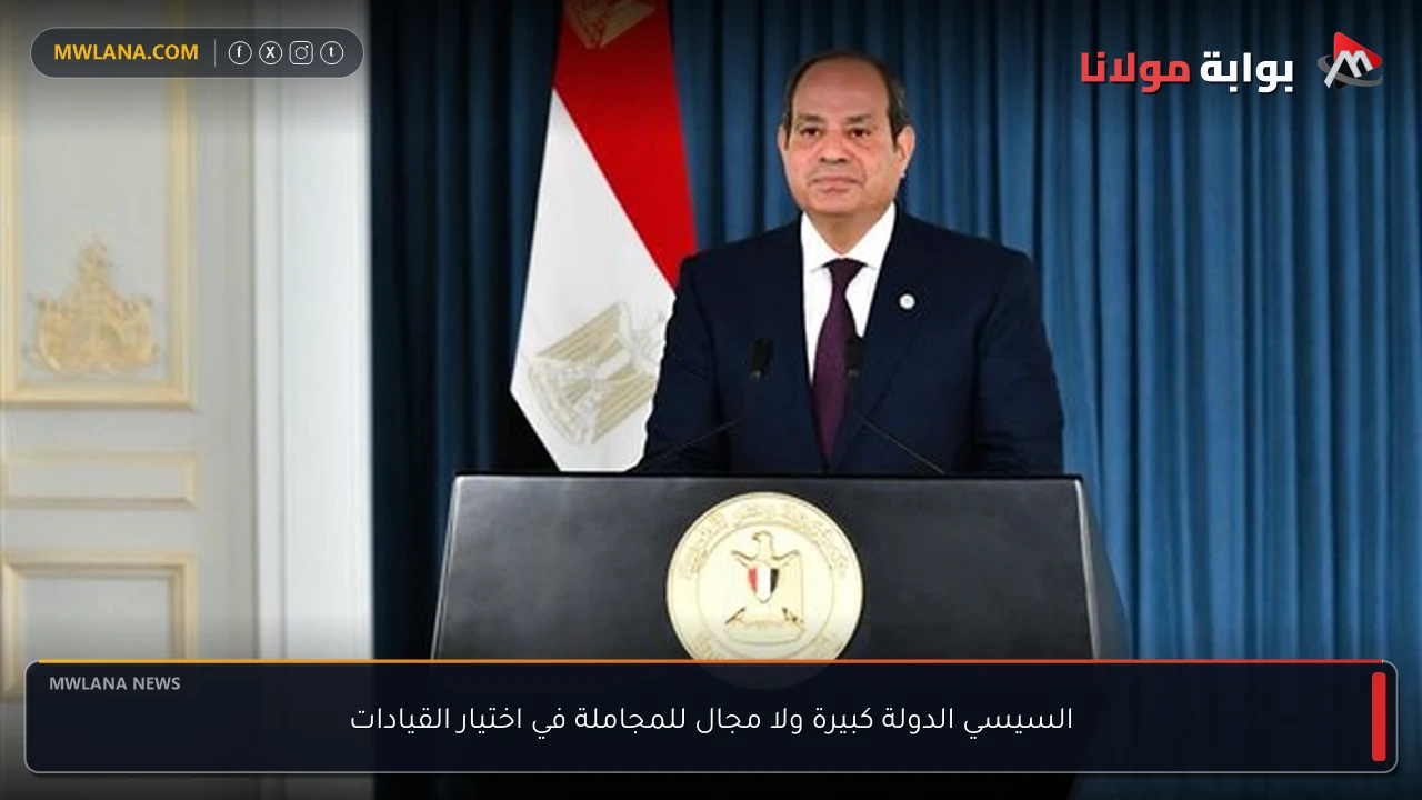 السيسي الدولة كبيرة ولا مجال للمجاملة في اختيار القيادات