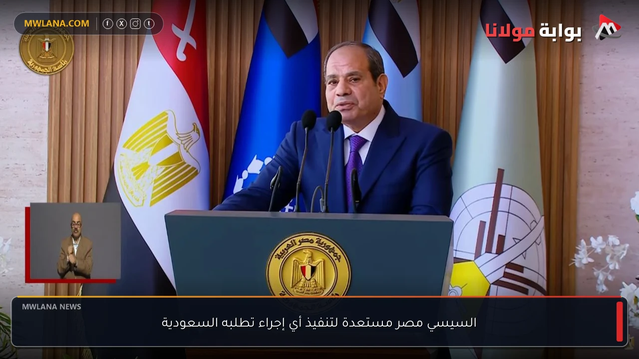 السيسي مصر مستعدة لتنفيذ أي إجراء تطلبه السعودية