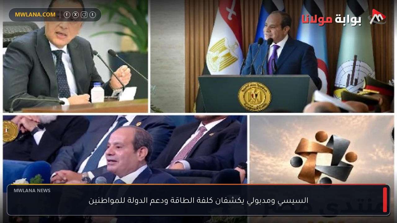 السيسي ومدبولي يكشفان كلفة الطاقة ودعم الدولة للمواطنين