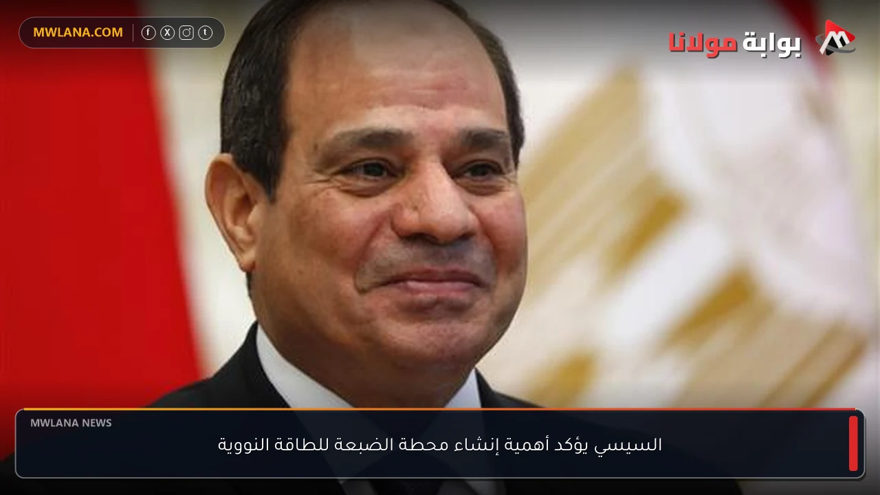 السيسي يؤكد أهمية إنشاء محطة الضبعة للطاقة النووية