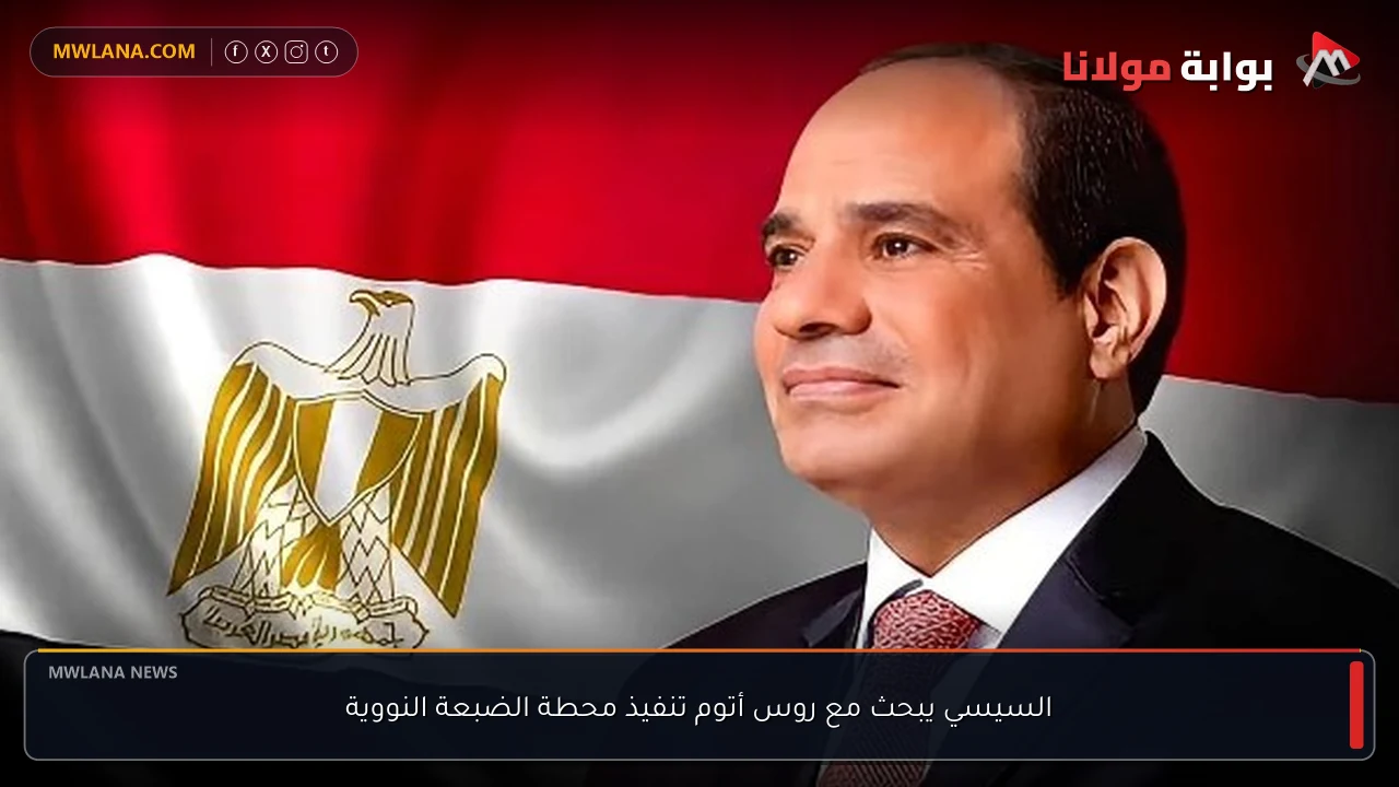 السيسي يبحث مع روس أتوم تنفيذ محطة الضبعة النووية