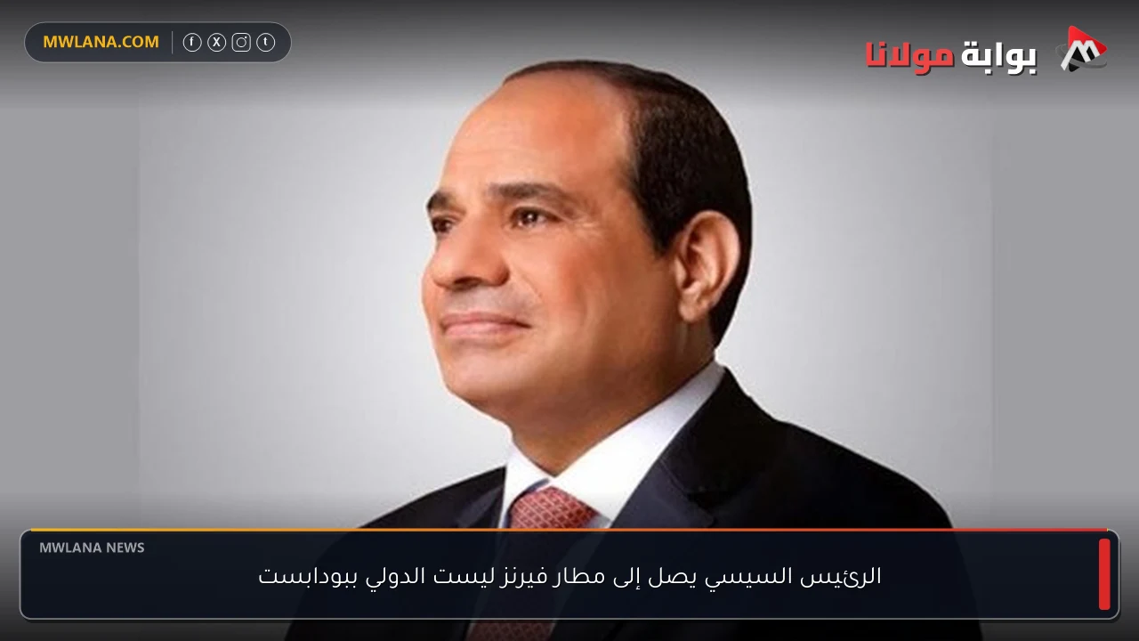 الرئيس السيسي يصل إلى مطار فيرنز ليست الدولي ببودابست