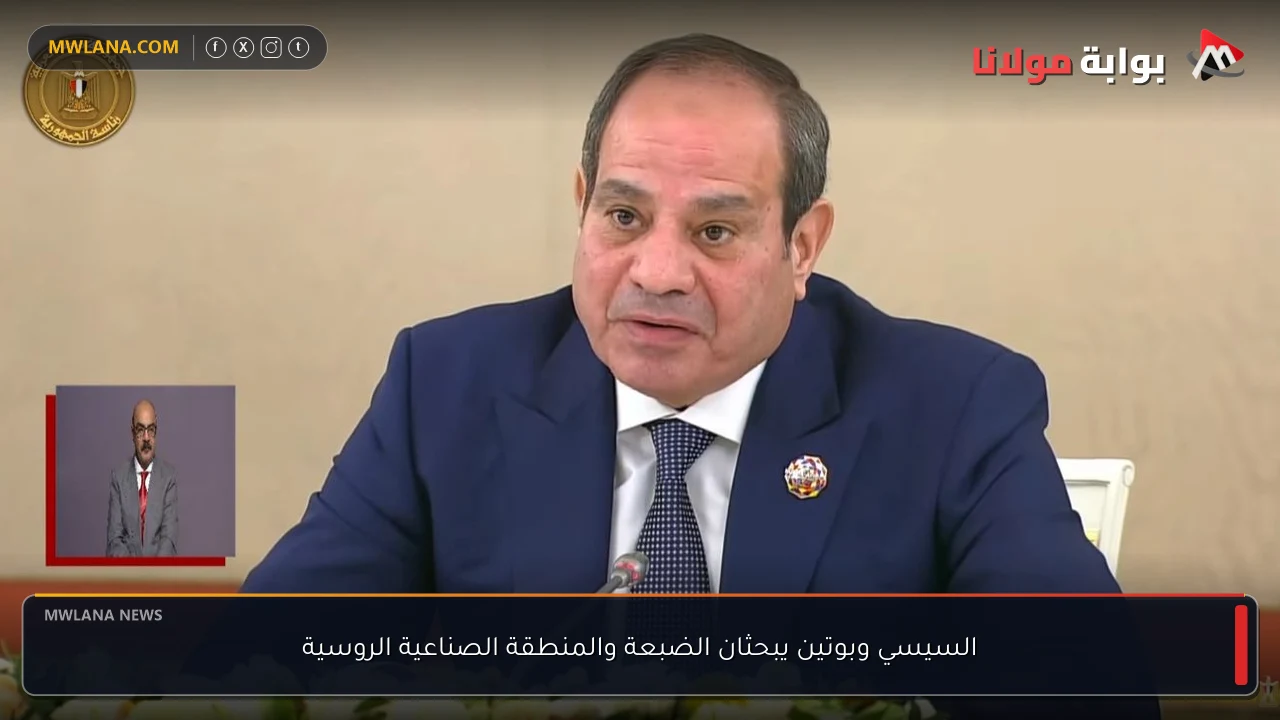 السيسي وبوتين يبحثان الضبعة والمنطقة الصناعية الروسية