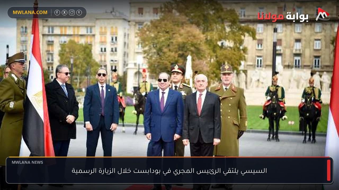 السيسي يلتقي الرئيس المجري في بودابست خلال الزيارة الرسمية
