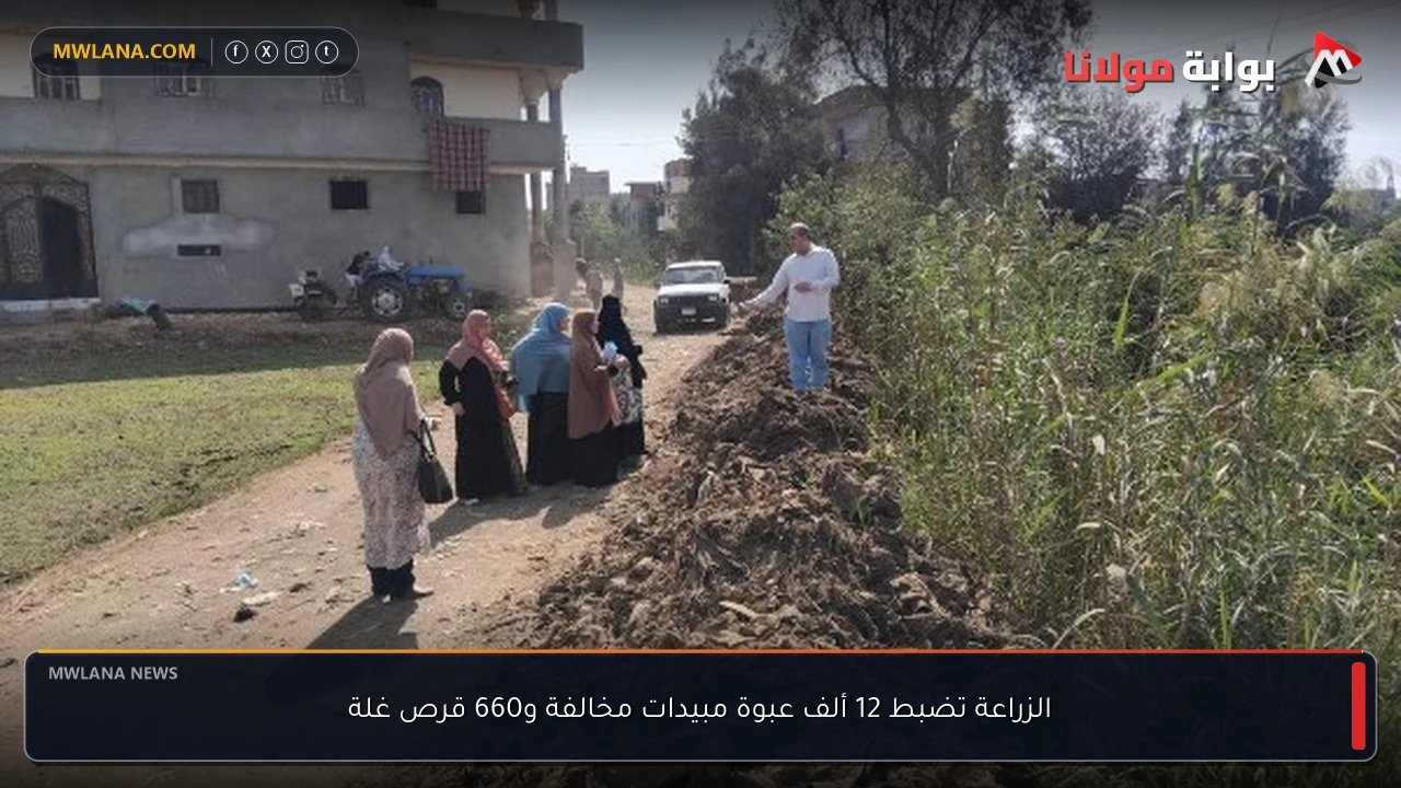 الزراعة تضبط 12 ألف عبوة مبيدات مخالفة و660 قرص غلة