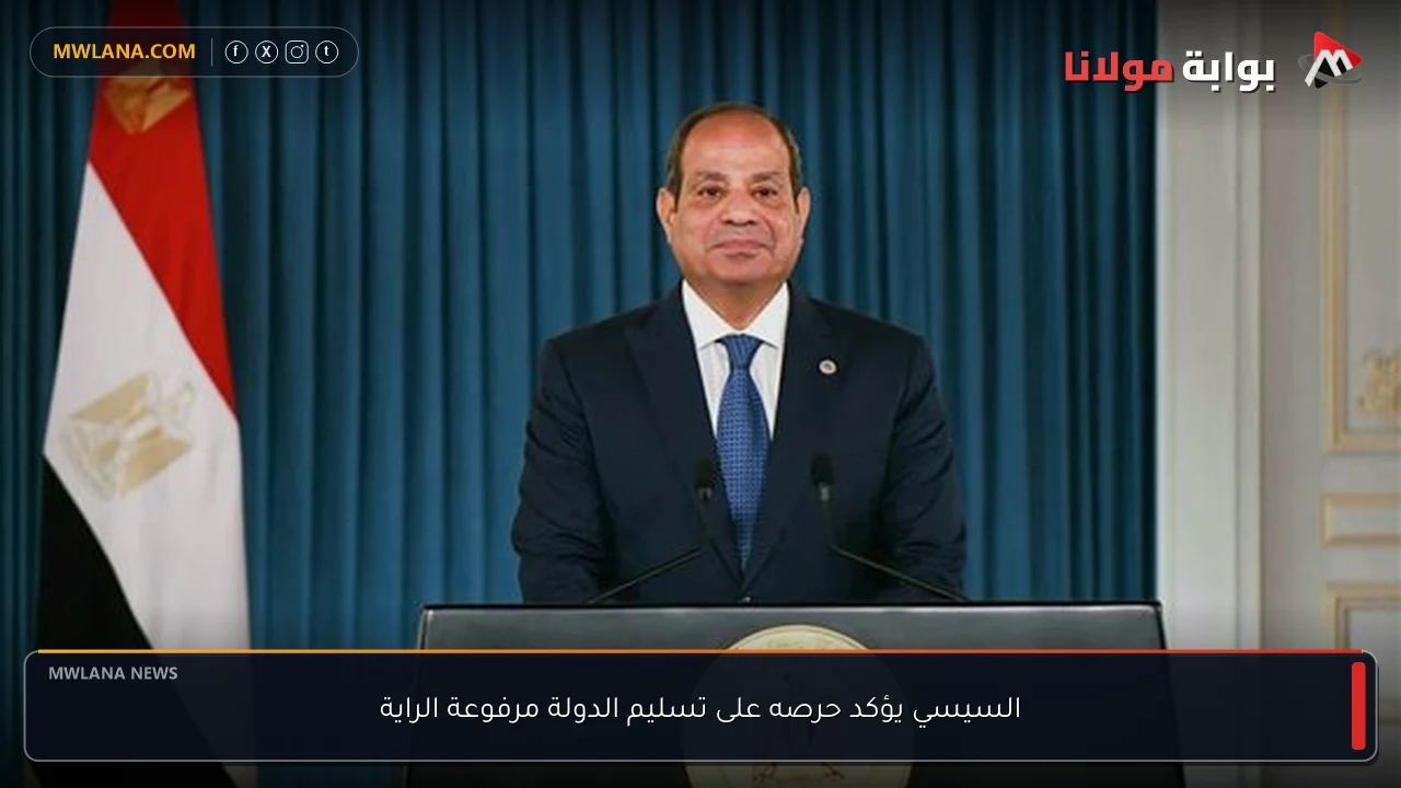 السيسي يؤكد حرصه على تسليم الدولة مرفوعة الراية