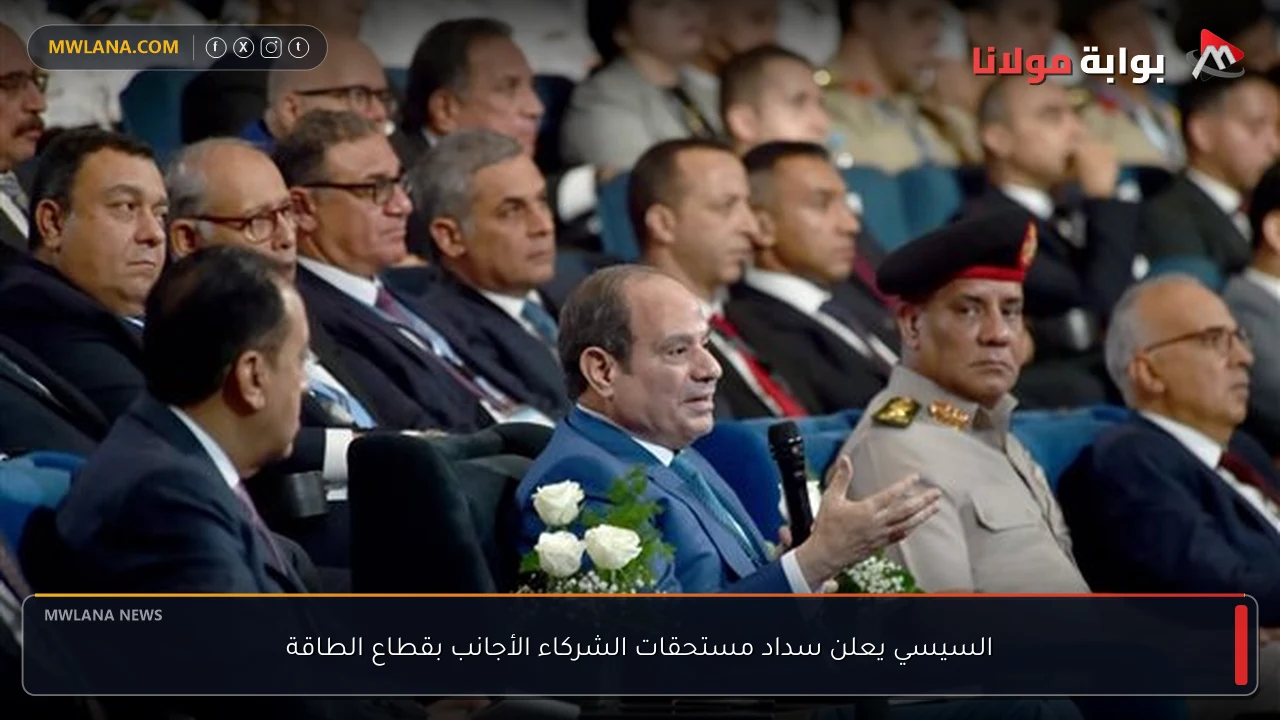 السيسي يعلن سداد مستحقات الشركاء الأجانب بقطاع الطاقة