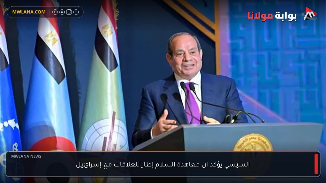 السيسي يؤكد أن معاهدة السلام إطار للعلاقات مع إسرائيل