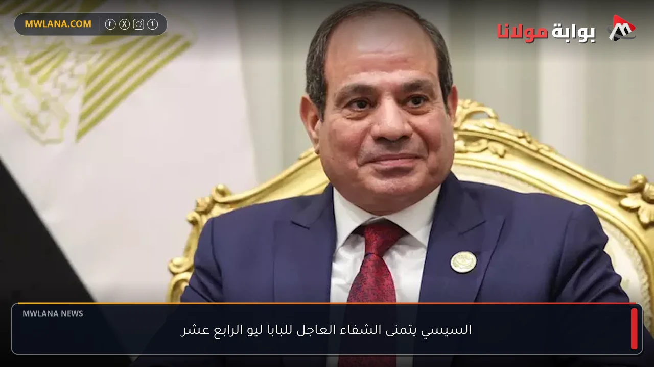 السيسي يتمنى الشفاء العاجل للبابا ليو الرابع عشر