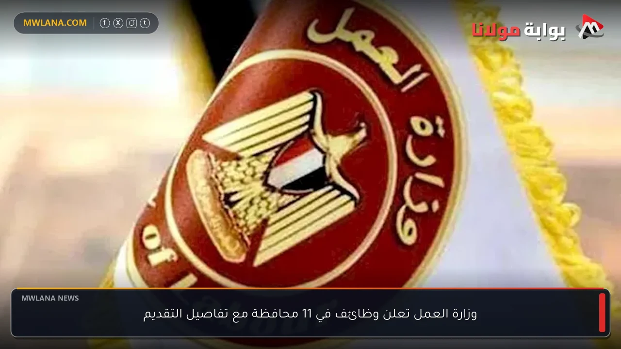 وزارة العمل تعلن وظائف في 11 محافظة مع تفاصيل التقديم