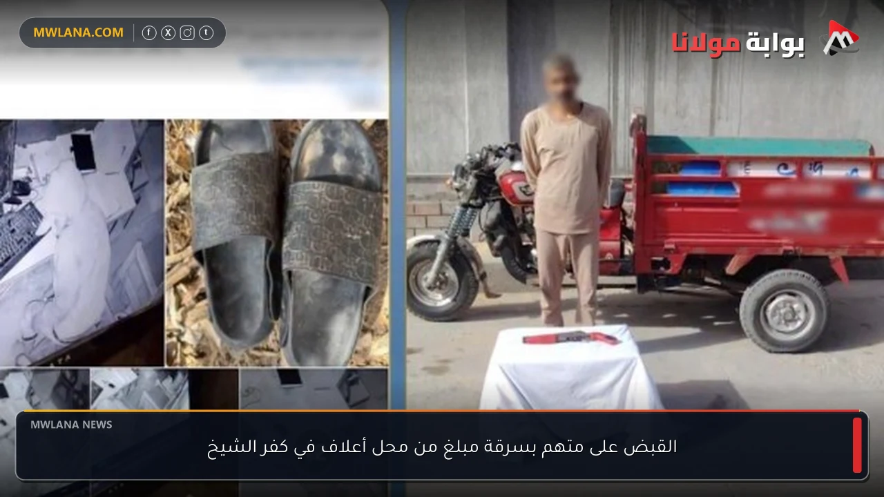 القبض على متهم بسرقة مبلغ من محل أعلاف في كفر الشيخ