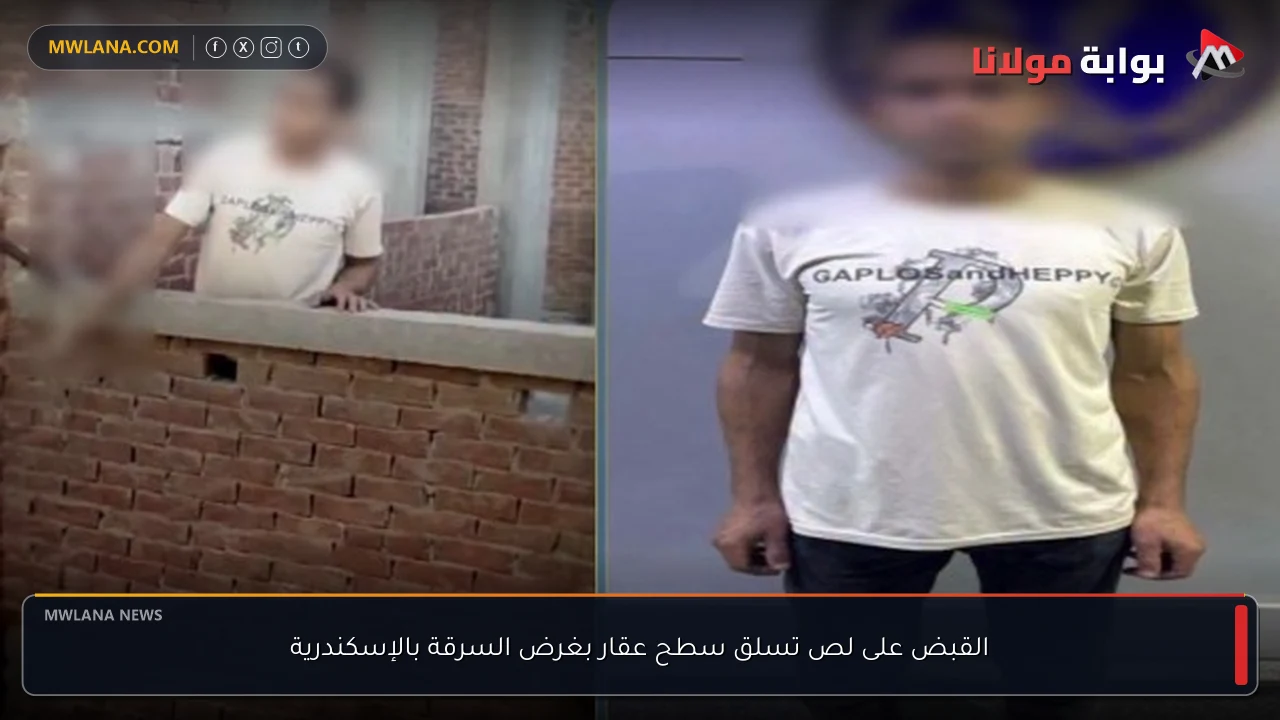 القبض على لص تسلق سطح عقار بغرض السرقة بالإسكندرية