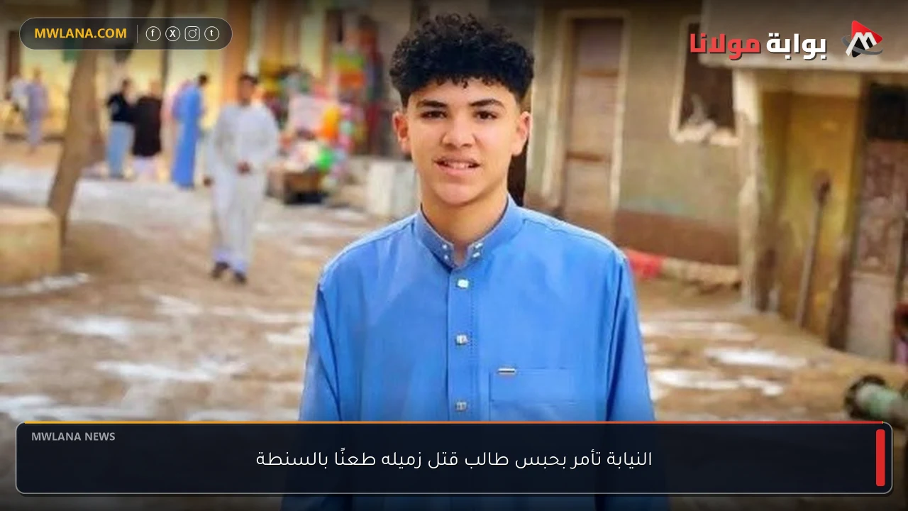 النيابة تأمر بحبس طالب قتل زميله طعنًا بالسنطة