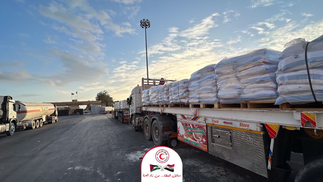  الهلال الأحمر المصري يواجه أزمة الخبز في غزة ب  سنابل العطاء  