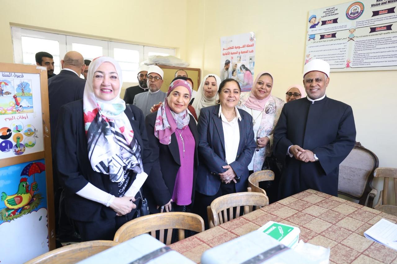 انطلاق الحملة القومية للتطعيم ضد الحصبة والحصبة الألمانية بالمعاهد الأزهرية
